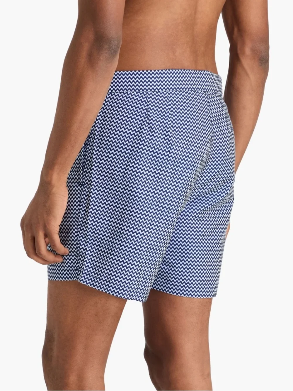 Frescobol Carioca Navy Chevron Pattern Shorts 36 “Long” 8” Inseam